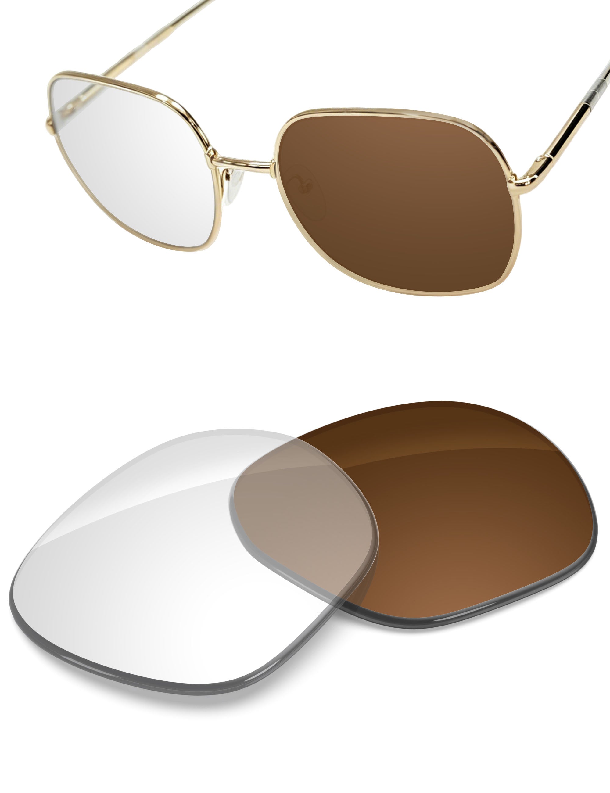 Replacement Lenses for Prada SPR 67X PR67XS 58mm