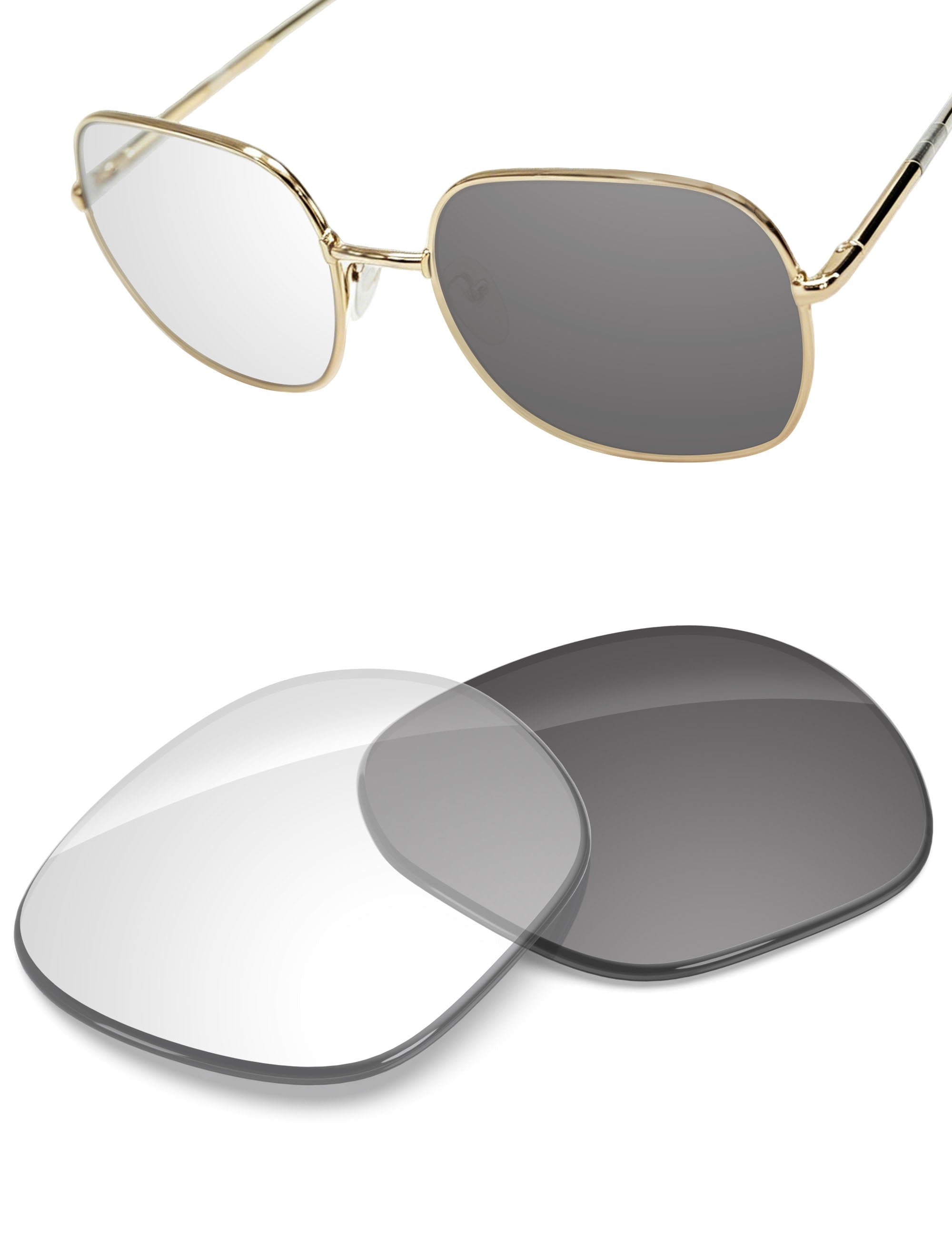Replacement Lenses for Prada SPR 67X PR67XS 58mm