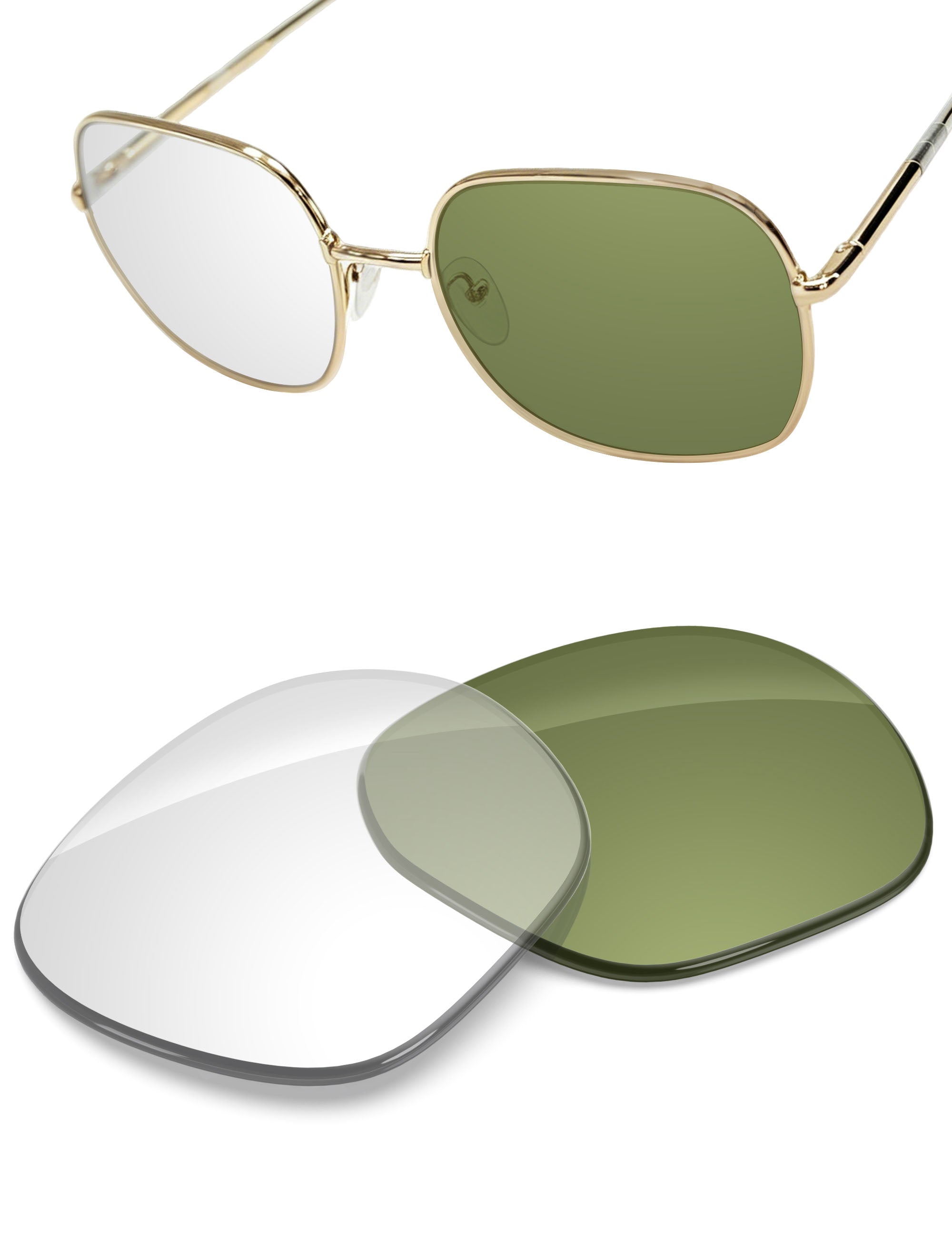 Replacement Lenses for Prada SPR 67X PR67XS 58mm