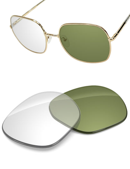 Replacement Lenses for Prada SPR 67X PR67XS 58mm