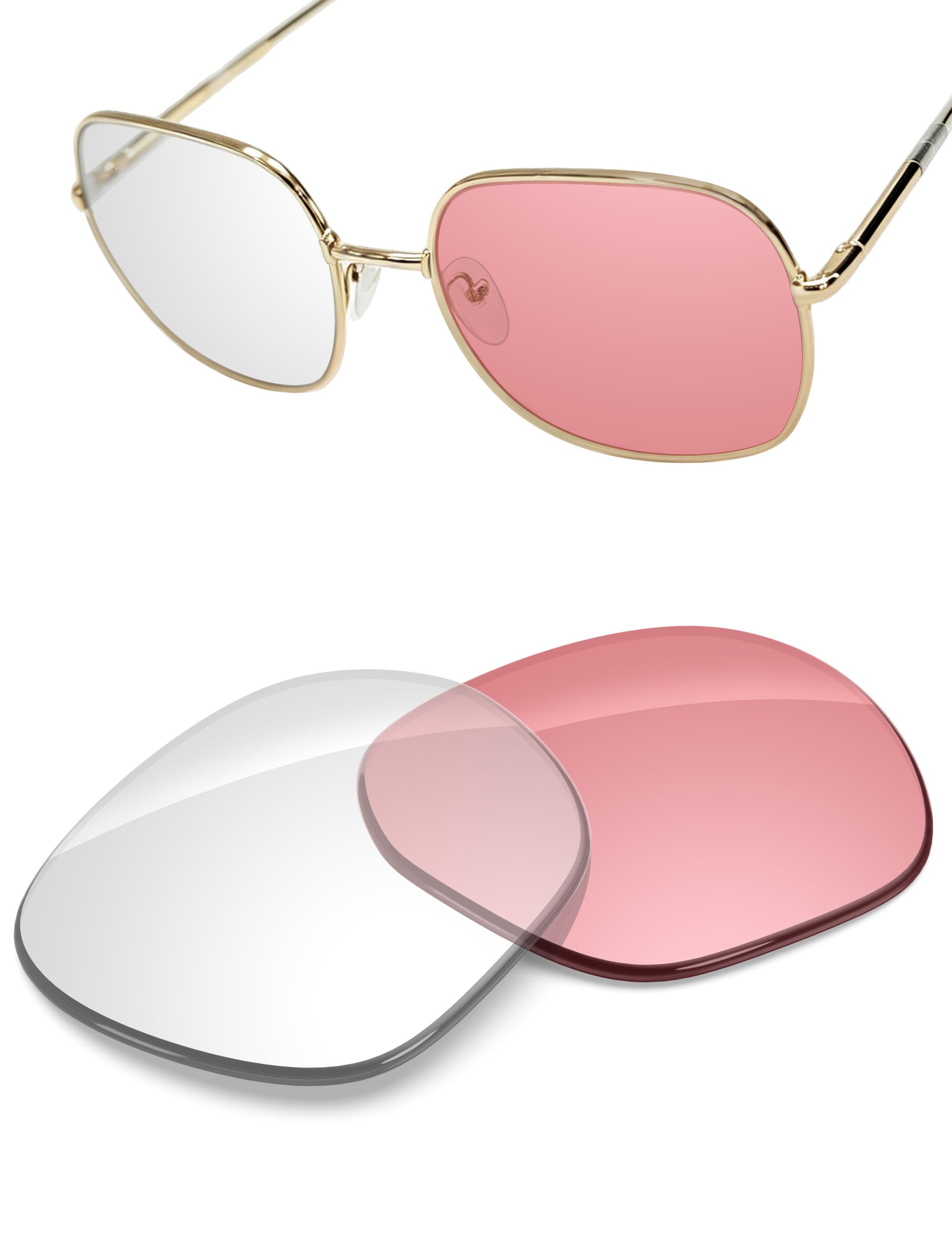Replacement Lenses for Prada SPR 67X PR67XS 58mm