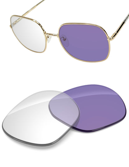 Replacement Lenses for Prada SPR 67X PR67XS 58mm