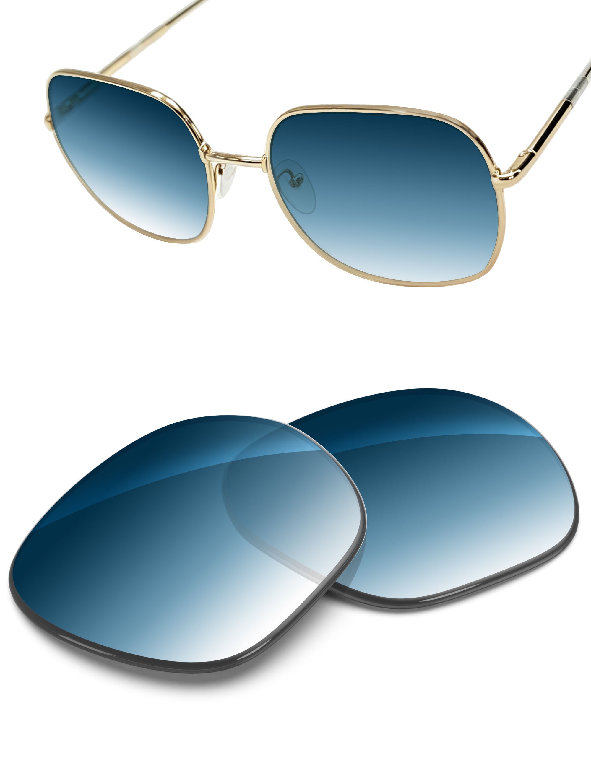 Replacement Lenses for Prada SPR 67X PR67XS 58mm