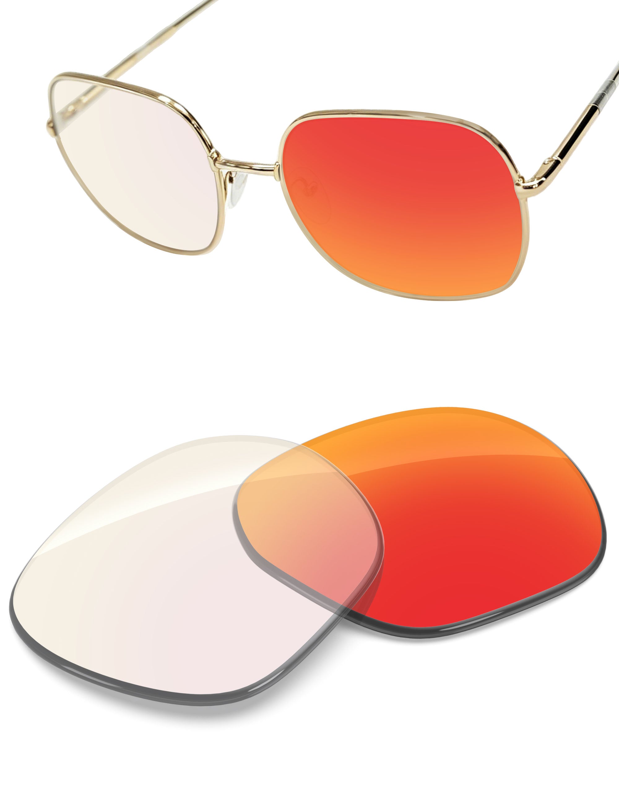 Replacement Lenses for Prada SPR 67X PR67XS 58mm