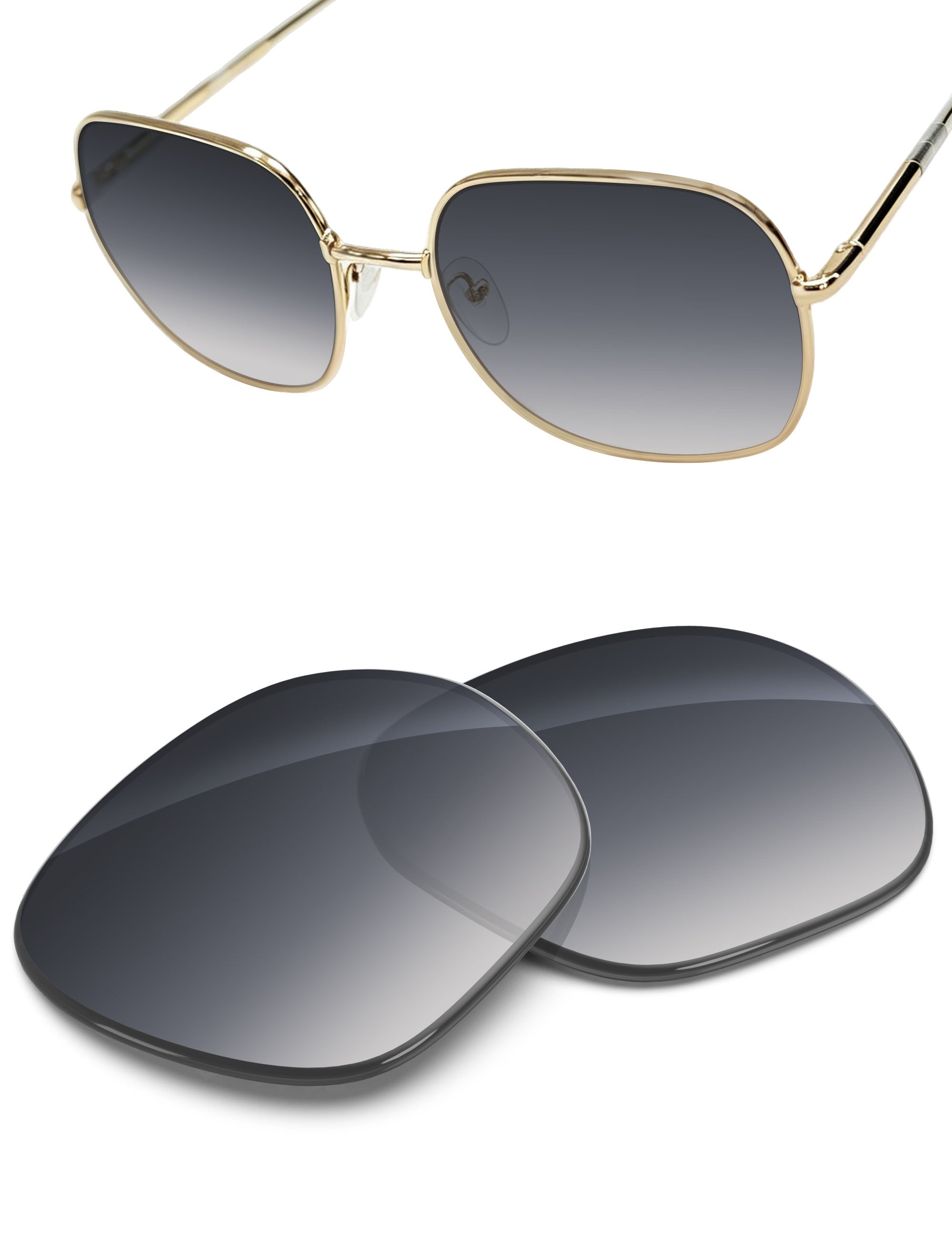 Replacement Lenses for Prada SPR 67X PR67XS 58mm