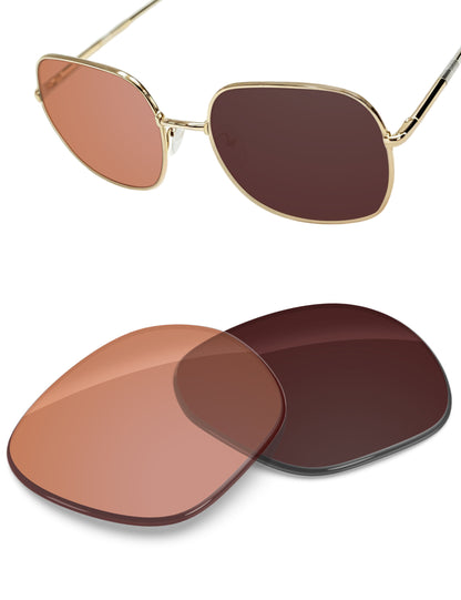 Replacement Lenses for Prada SPR 67X PR67XS 58mm