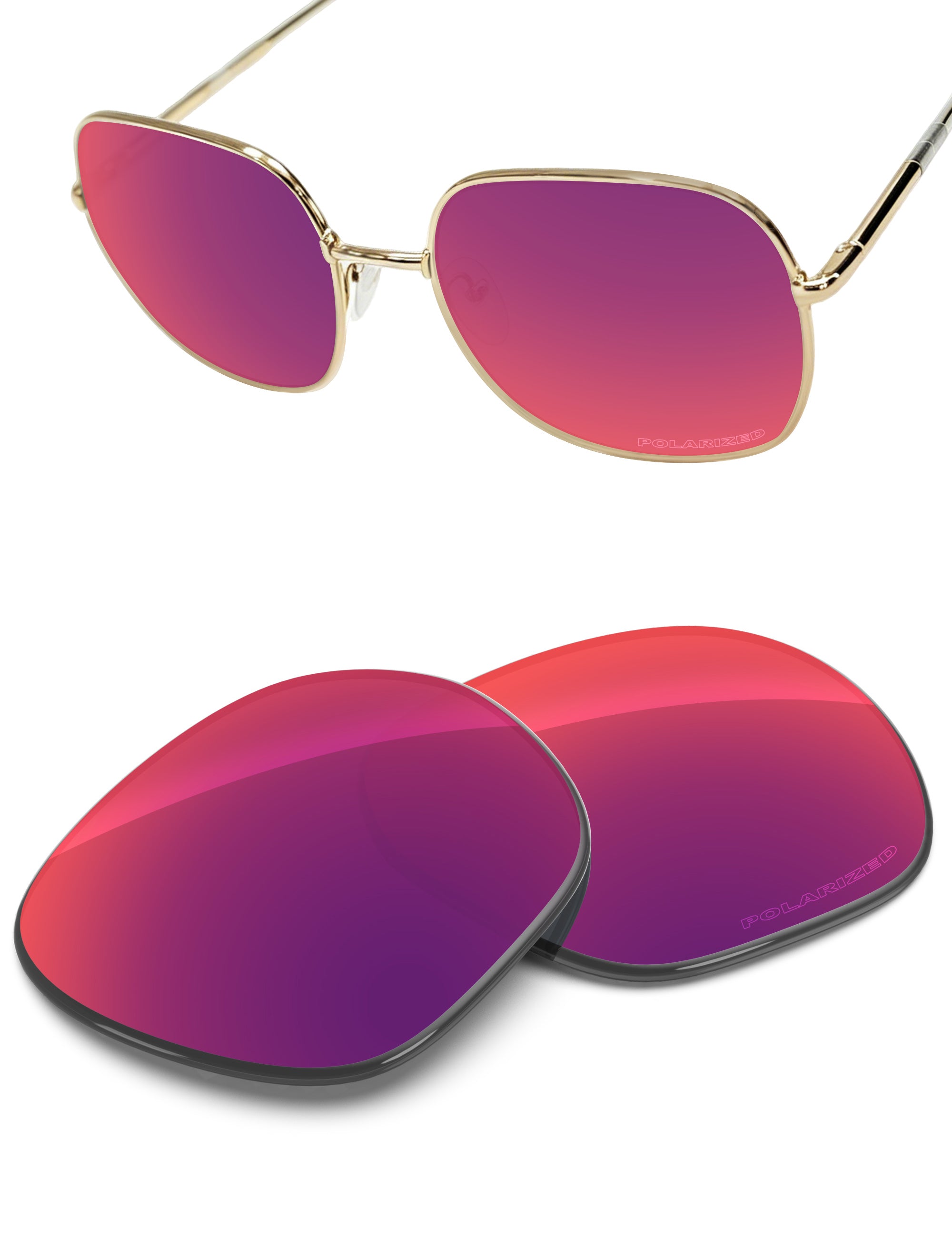 Replacement Lenses for Prada SPR 67X PR67XS 58mm