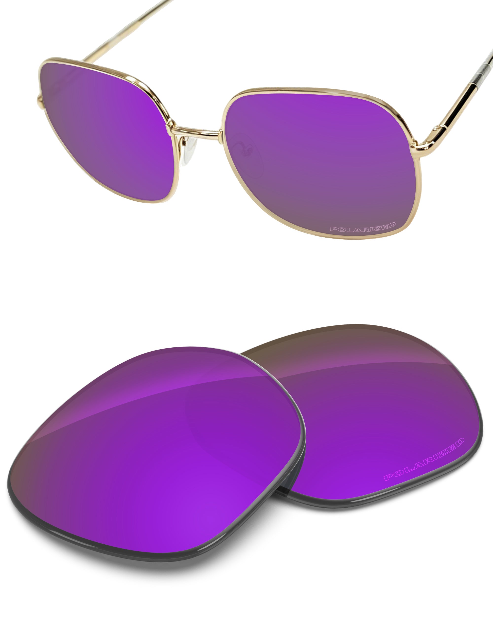 Replacement Lenses for Prada SPR 67X PR67XS 58mm