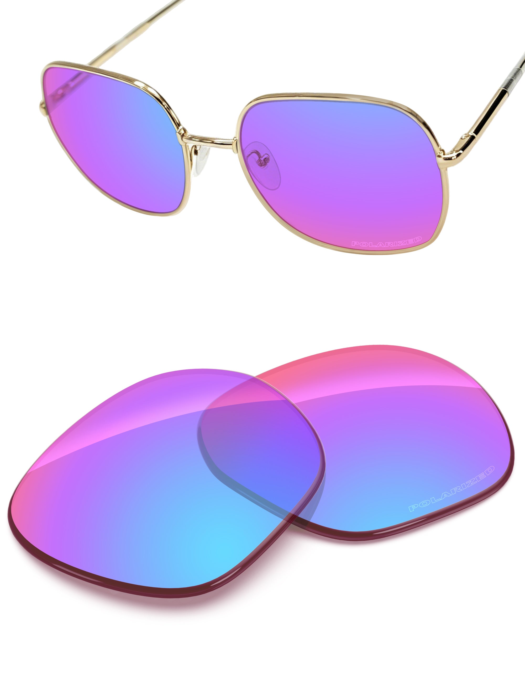Replacement Lenses for Prada SPR 67X PR67XS 58mm