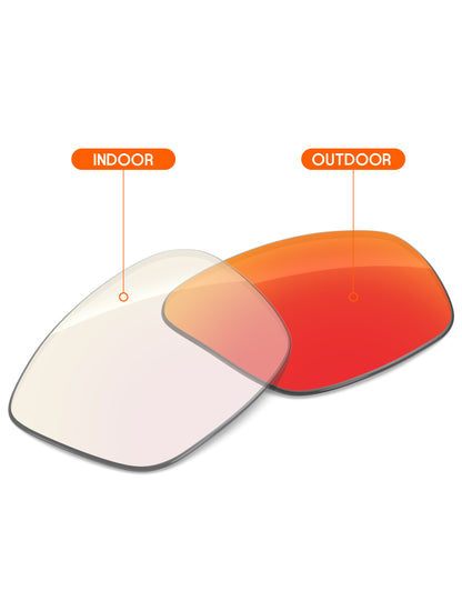 Fire Red FlashMirror™ Photochromic-Non-Polarized