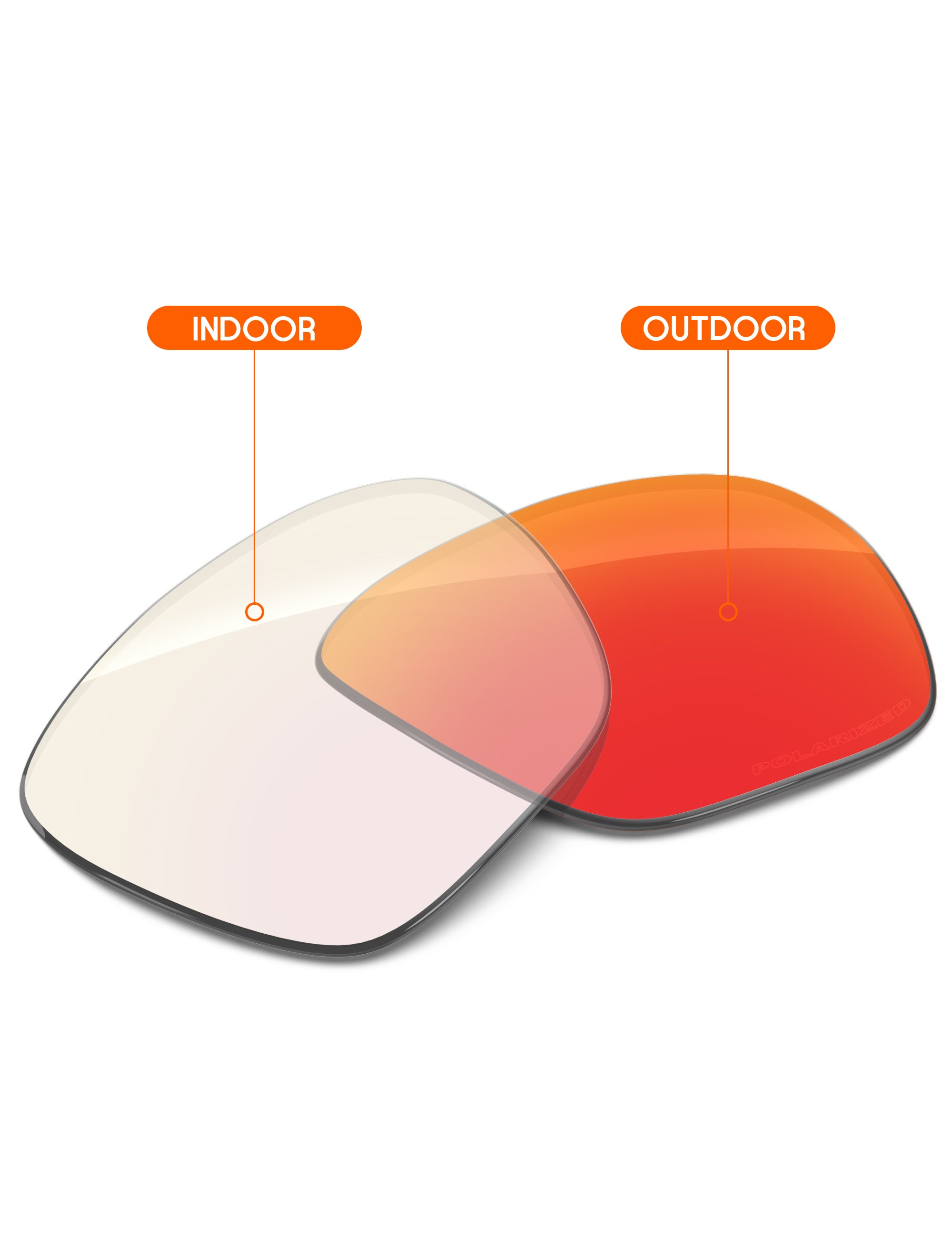 Fire Red FlashMirror™ Photochromic-Non-Polarized