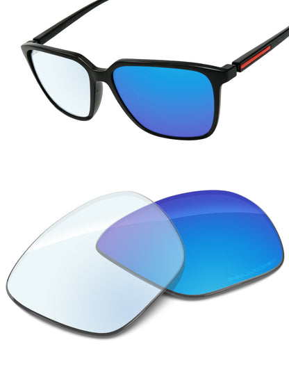 Sky Blue FlashMirror™ Photochromic-Non-Polarized