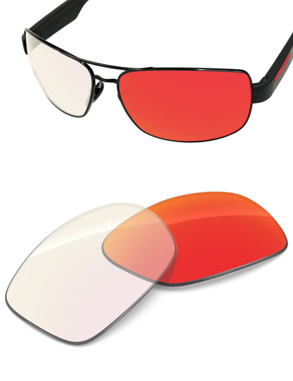 Fire Red FlashMirror™ Photochromic-Non-Polarized
