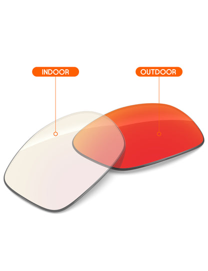 Fire Red FlashMirror™ Photochromic-Non-Polarized