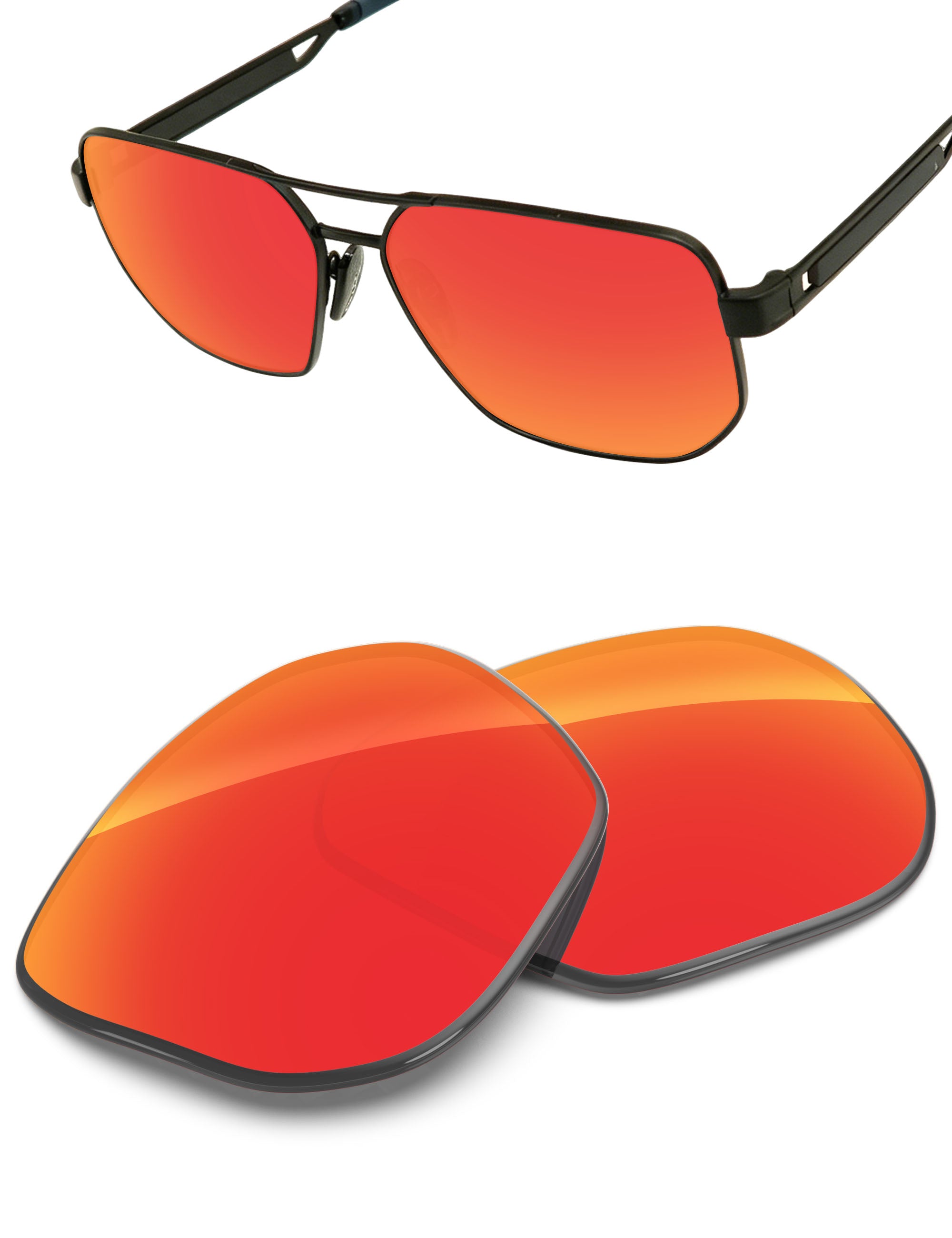 Fire Red FlashMirror™-Non-Polarized