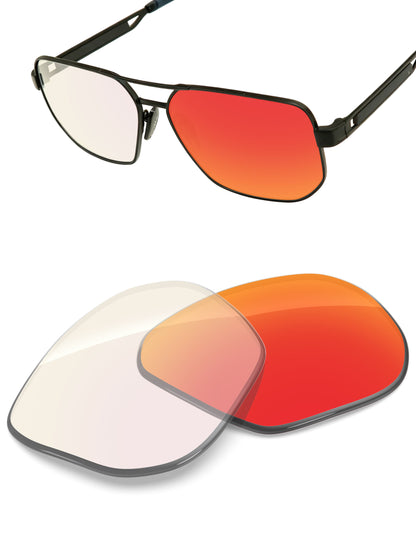 Fire Red FlashMirror™ Photochromic-Non-Polarized