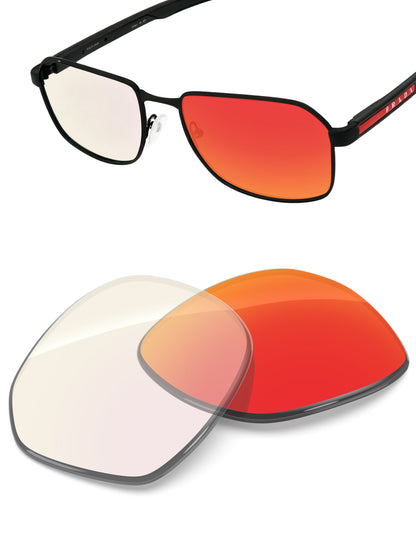 Fire Red FlashMirror™ Photochromic-Non-Polarized