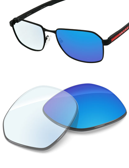 Sky Blue FlashMirror™ Photochromic-Non-Polarized