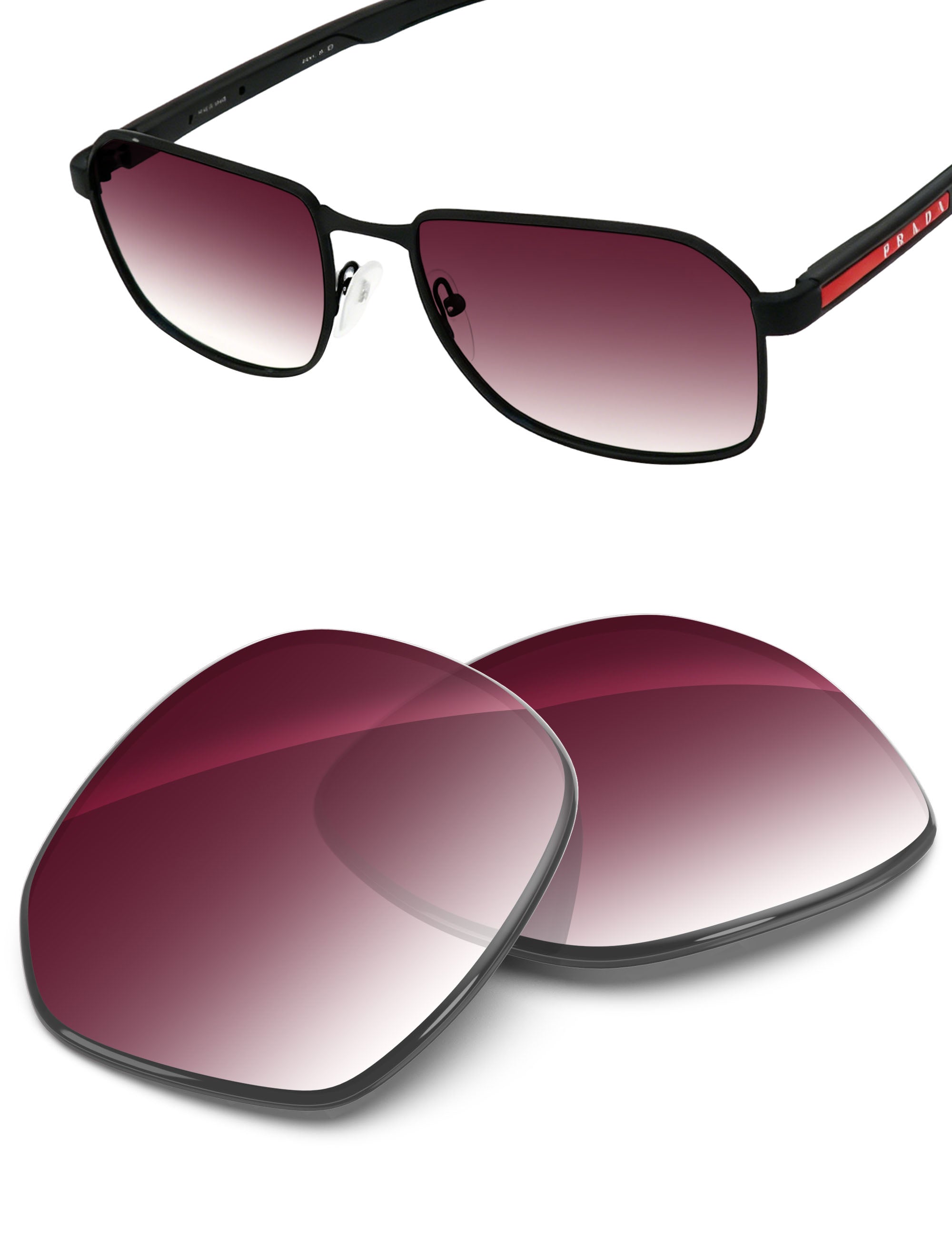 Wine Red Gradient-Non-Polarized