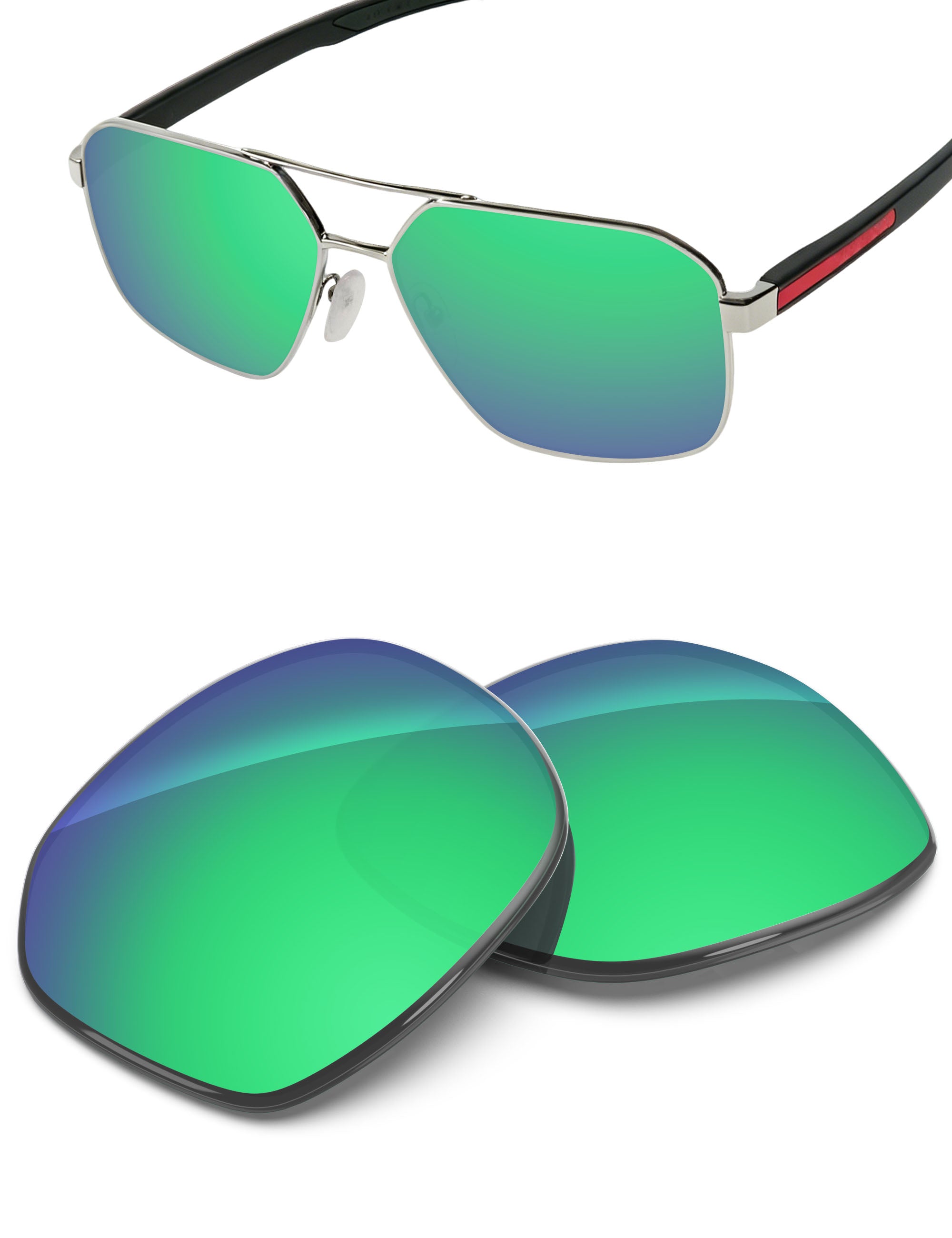Emerald Green FlashMirror™-Non-Polarized
