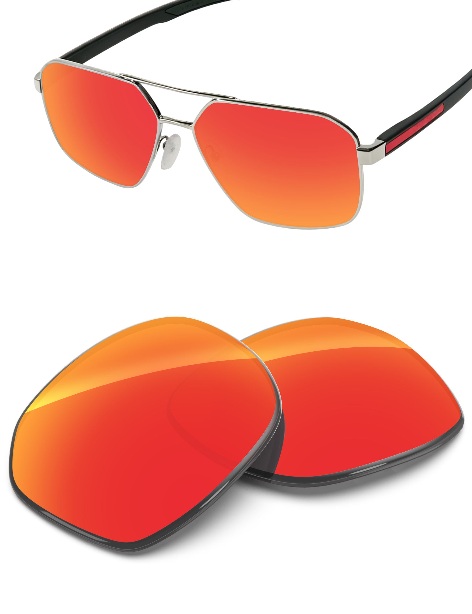 Fire Red FlashMirror™-Non-Polarized