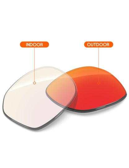 Fire Red FlashMirror™ Photochromic-Non-Polarized