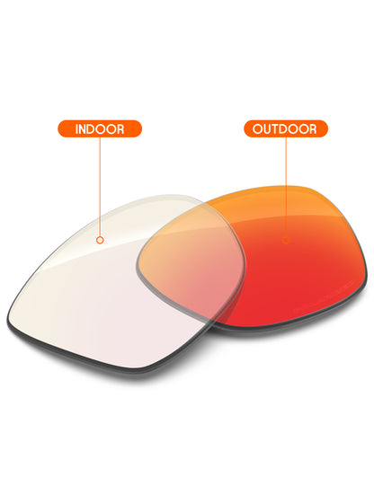 Fire Red FlashMirror™ Photochromic-Non-Polarized