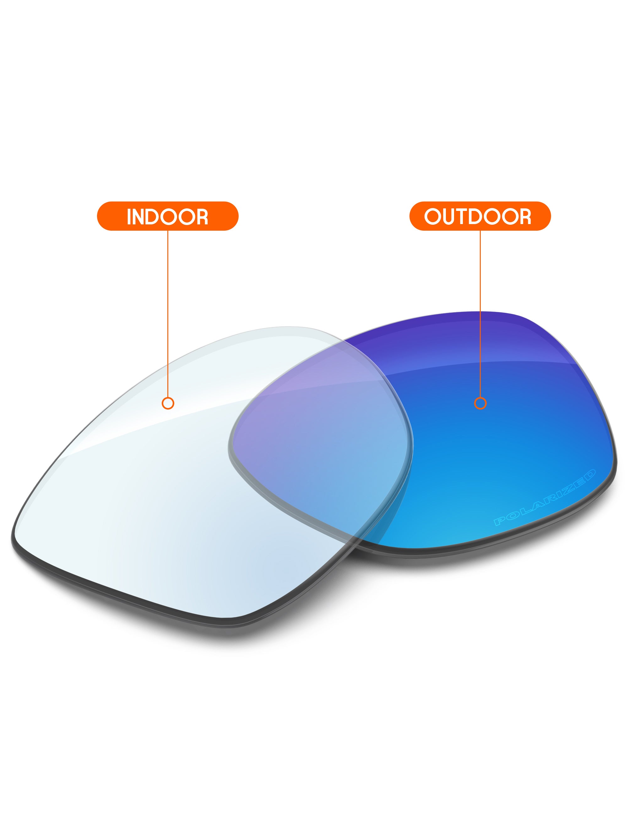 Sky Blue FlashMirror™ Photochromic-Non-Polarized