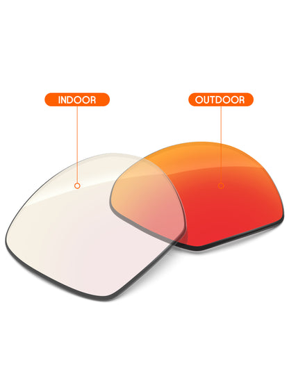 Fire Red FlashMirror™ Photochromic-Non-Polarized