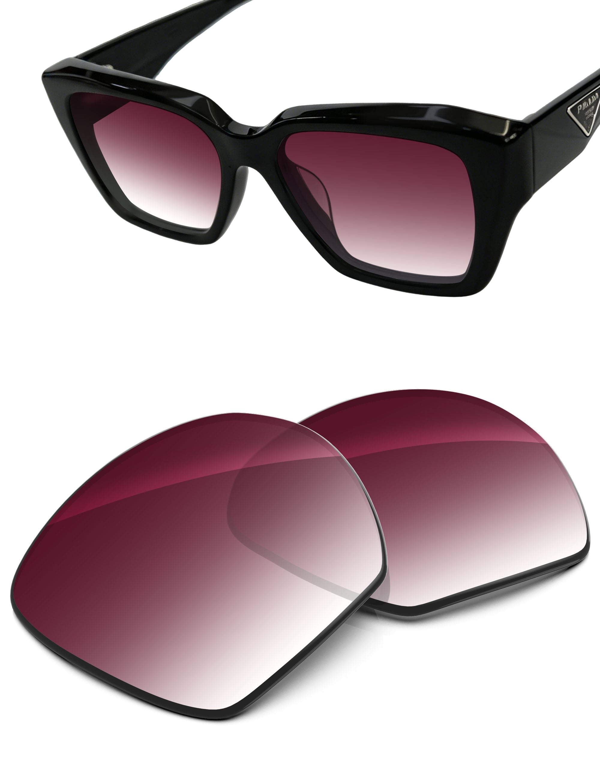 Wine Red Gradient-Non-Polarized