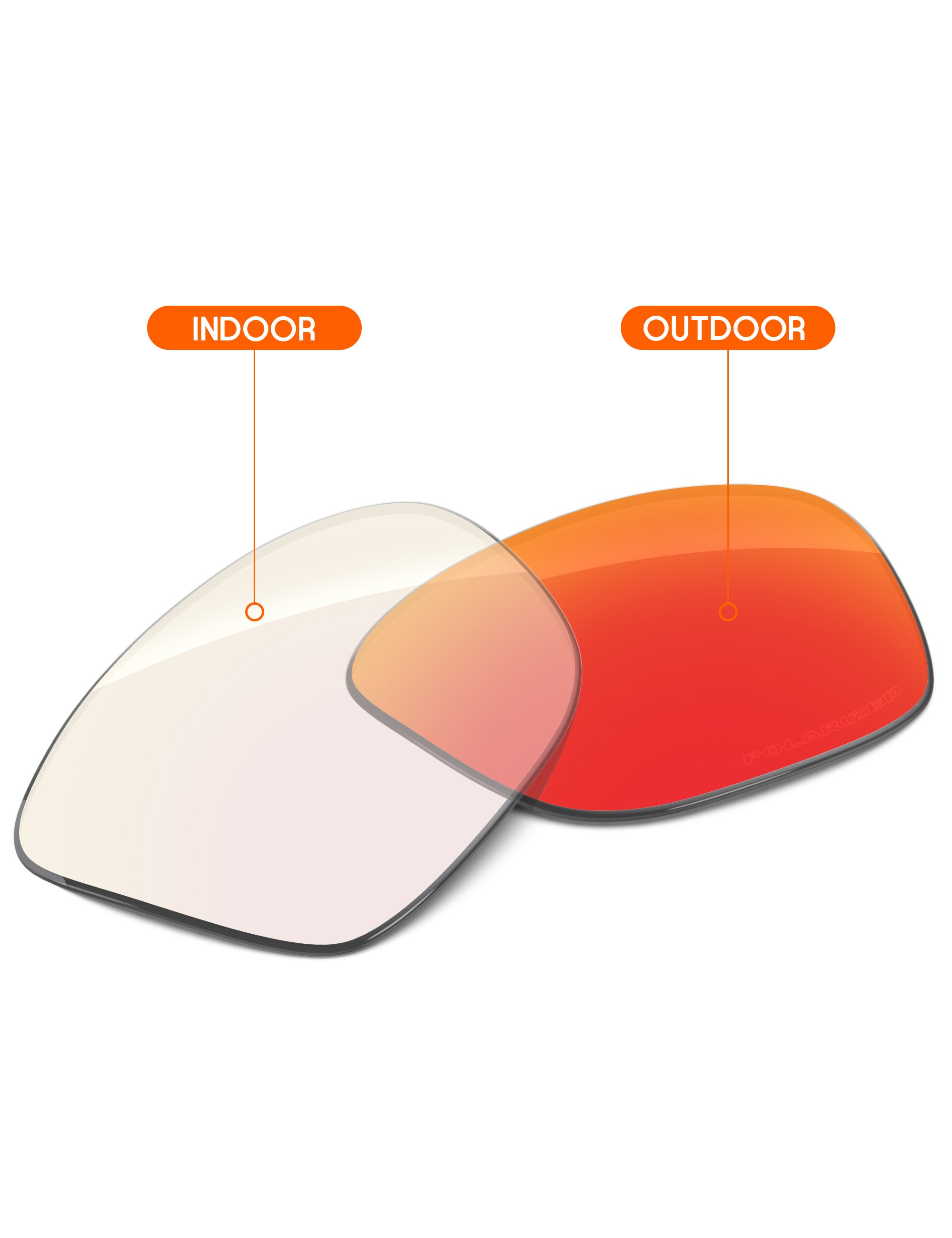 Fire Red FlashMirror™ Photochromic-Non-Polarized