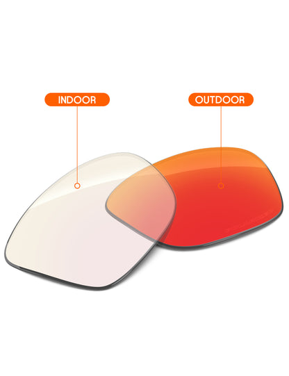 Fire Red FlashMirror™ Photochromic-Non-Polarized