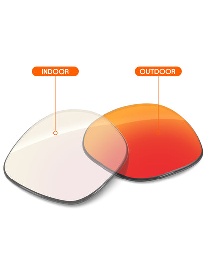 Fire Red FlashMirror™ Photochromic-Non-Polarized