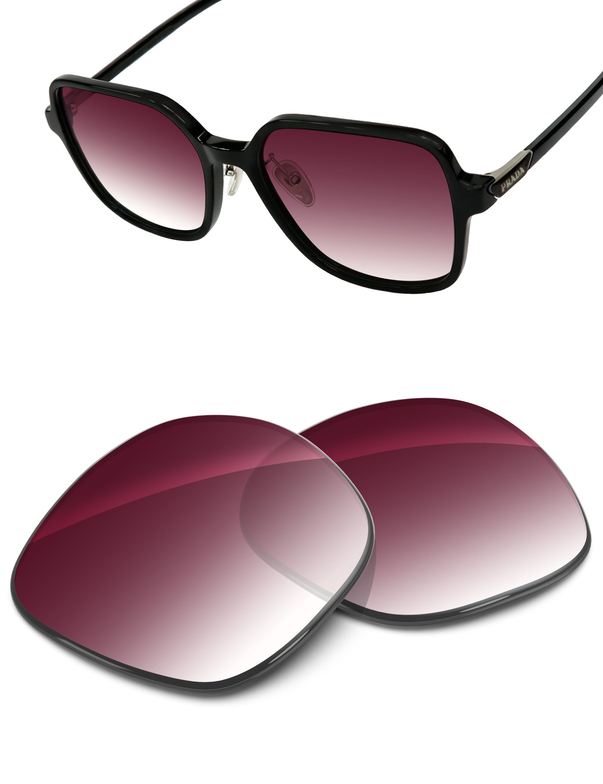 Wine Red Gradient-Non-Polarized