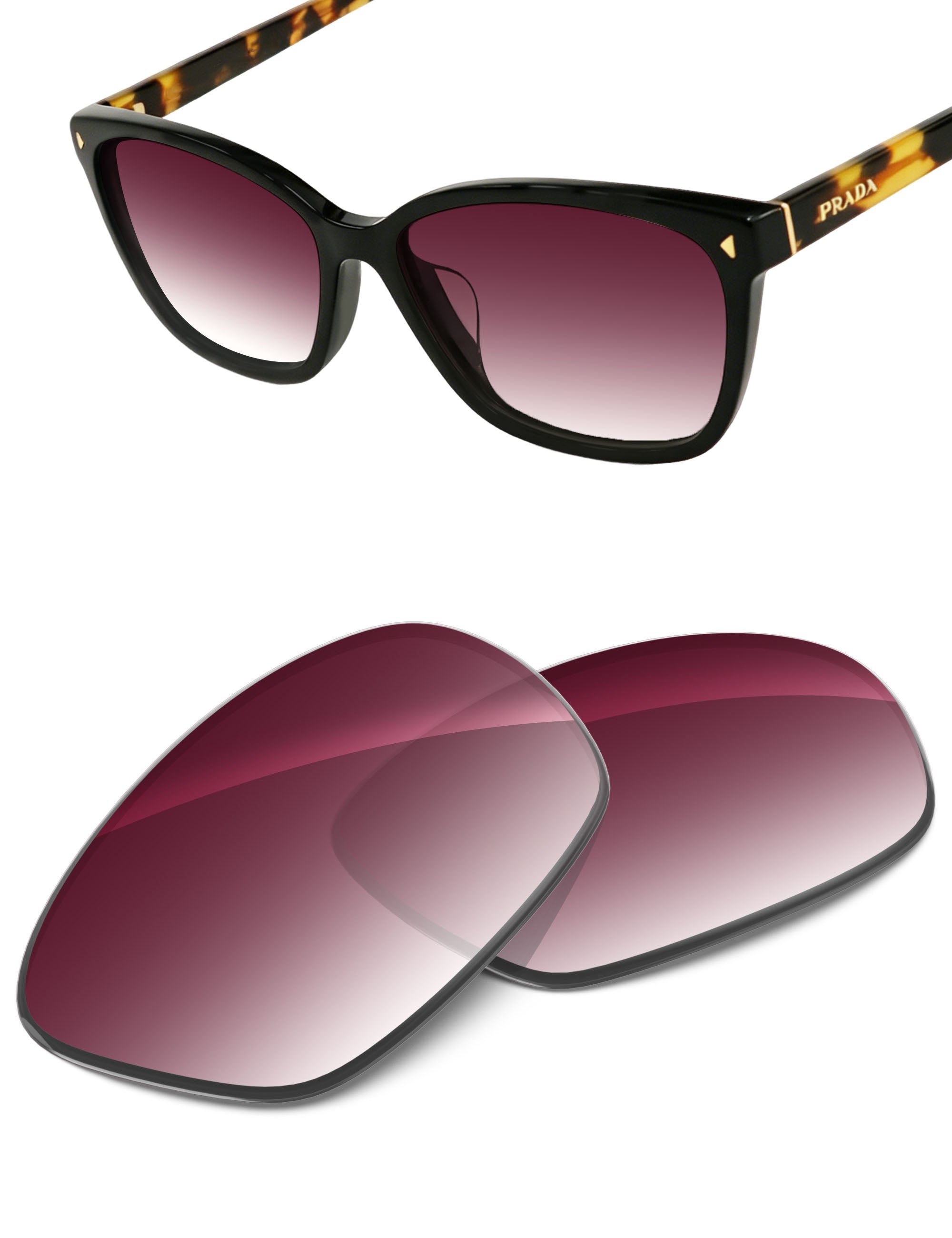 Wine Red Gradient-Non-Polarized