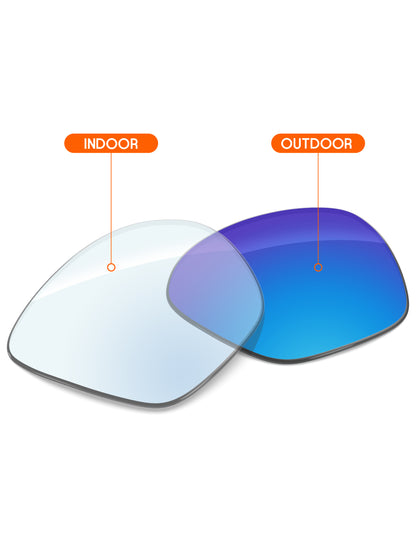Sky Blue FlashMirror™ Photochromic-Non-Polarized