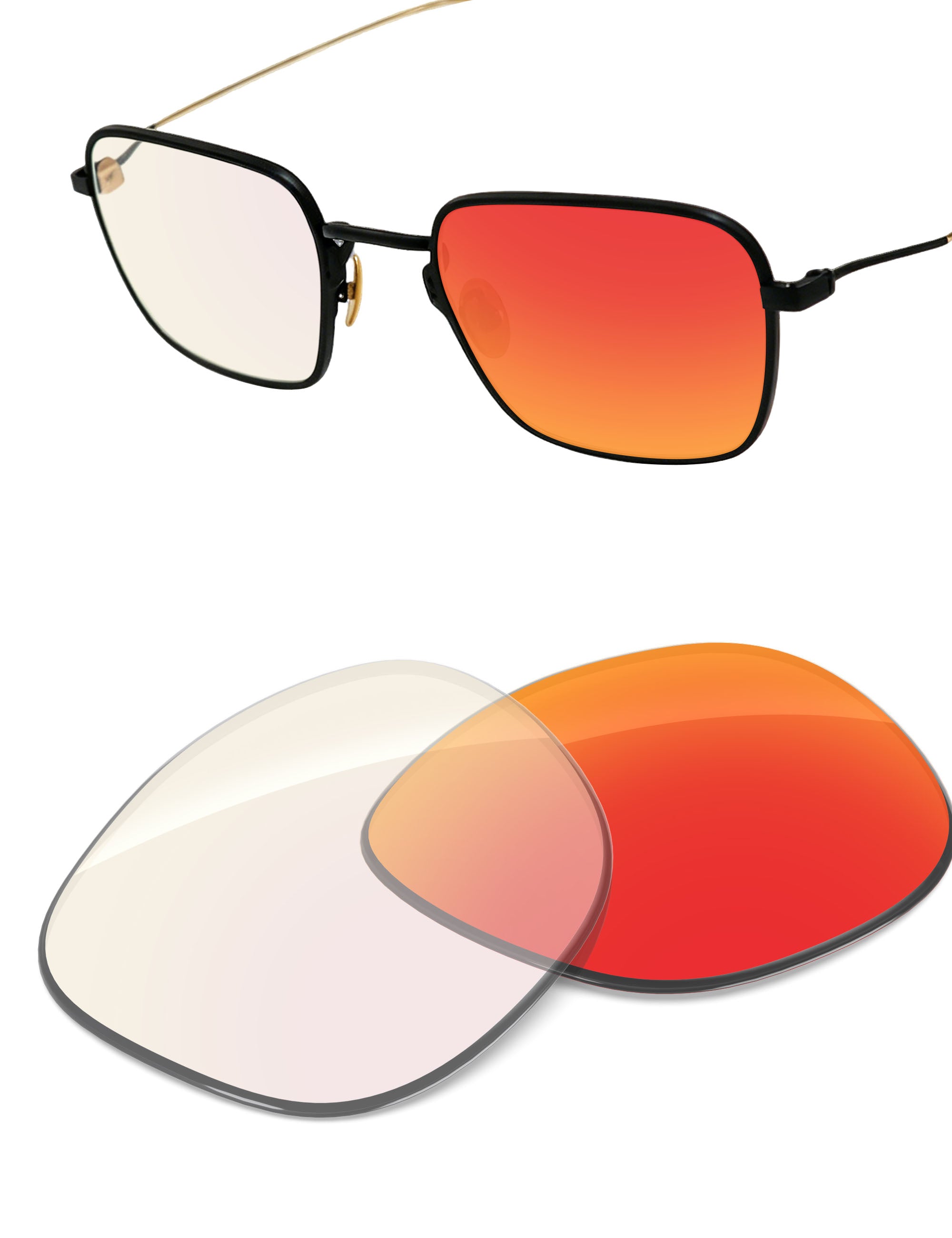Fire Red FlashMirror™ Photochromic-Non-Polarized