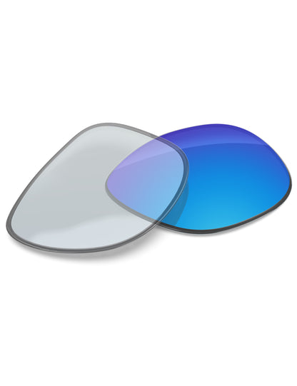 Sky Blue FlashMirror™ Photochromic-Non-Polarized