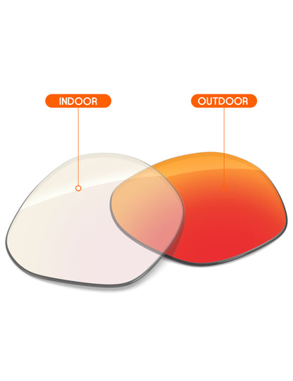 Fire Red FlashMirror™ Photochromic-Non-Polarized