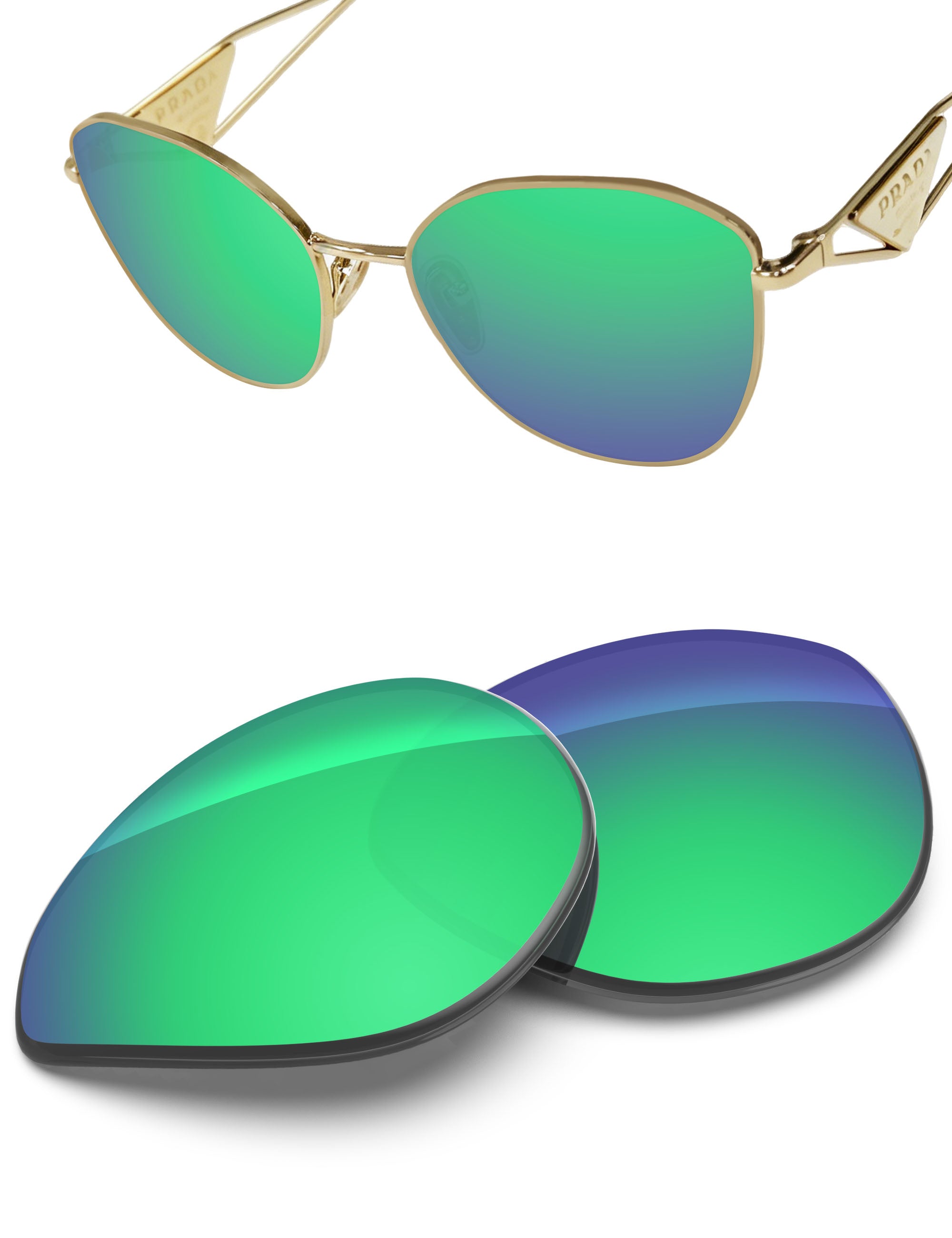 Emerald Green FlashMirror™-Non-Polarized