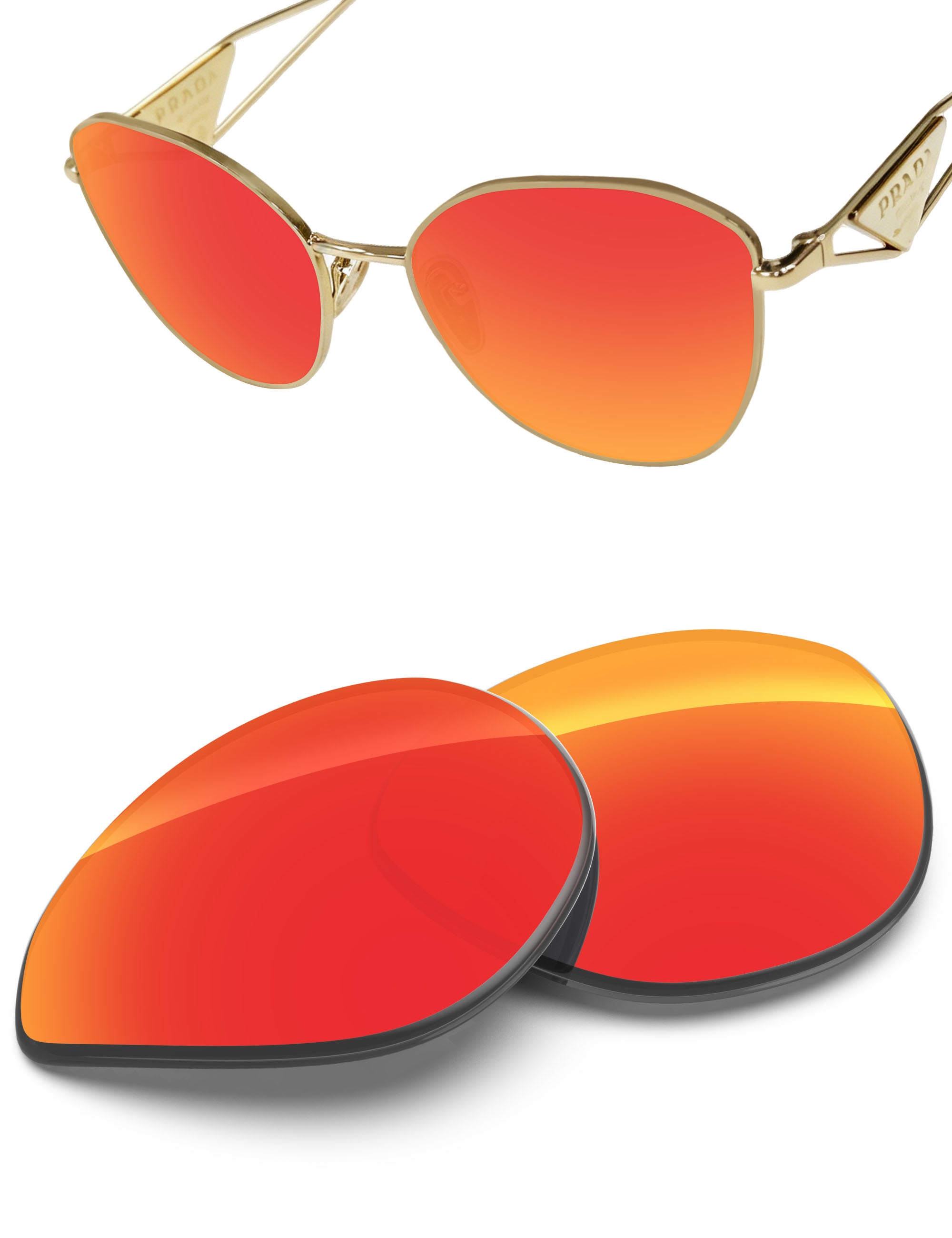 Fire Red FlashMirror™-Non-Polarized