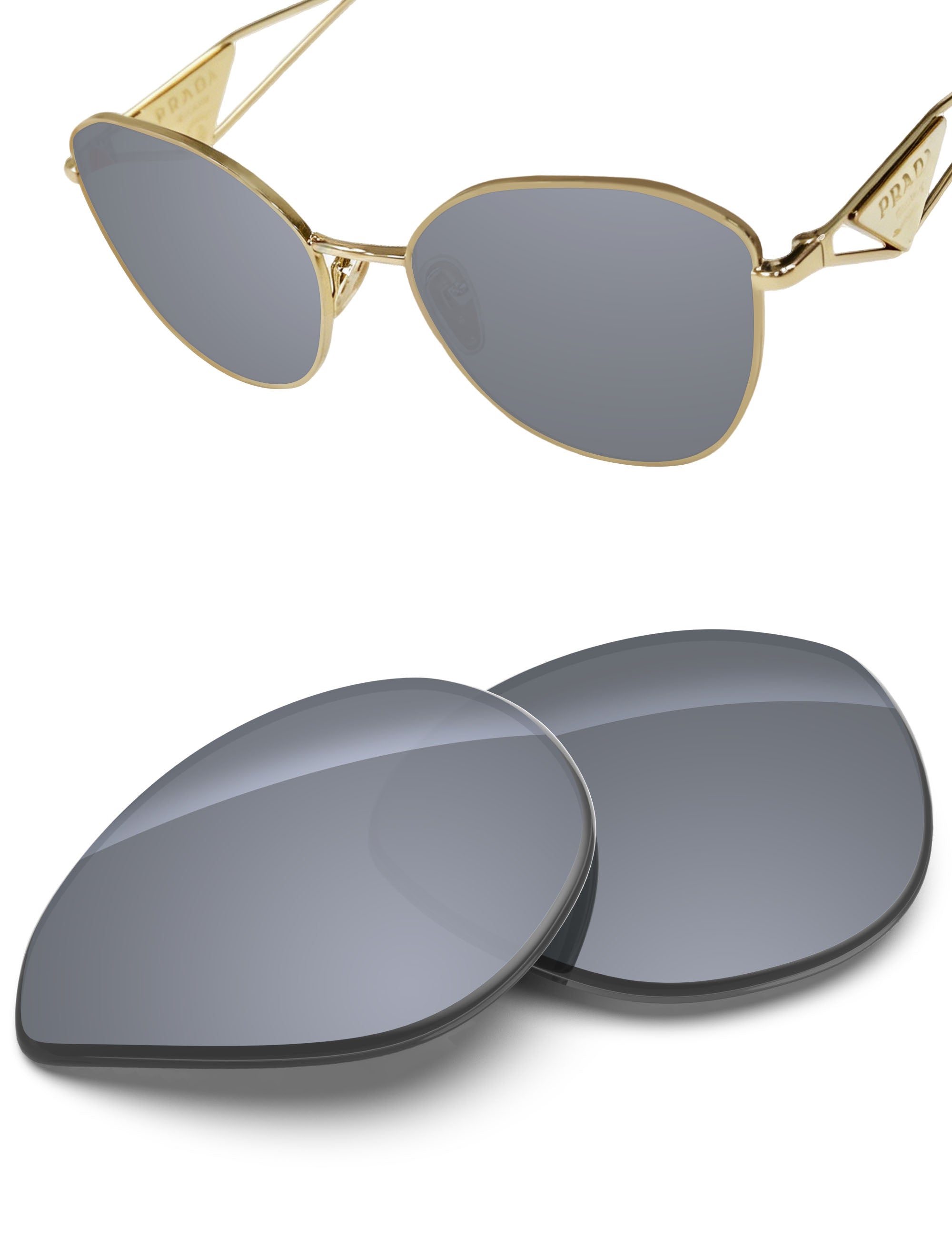 Silver Metallic FlashMirror™-Non-Polarized