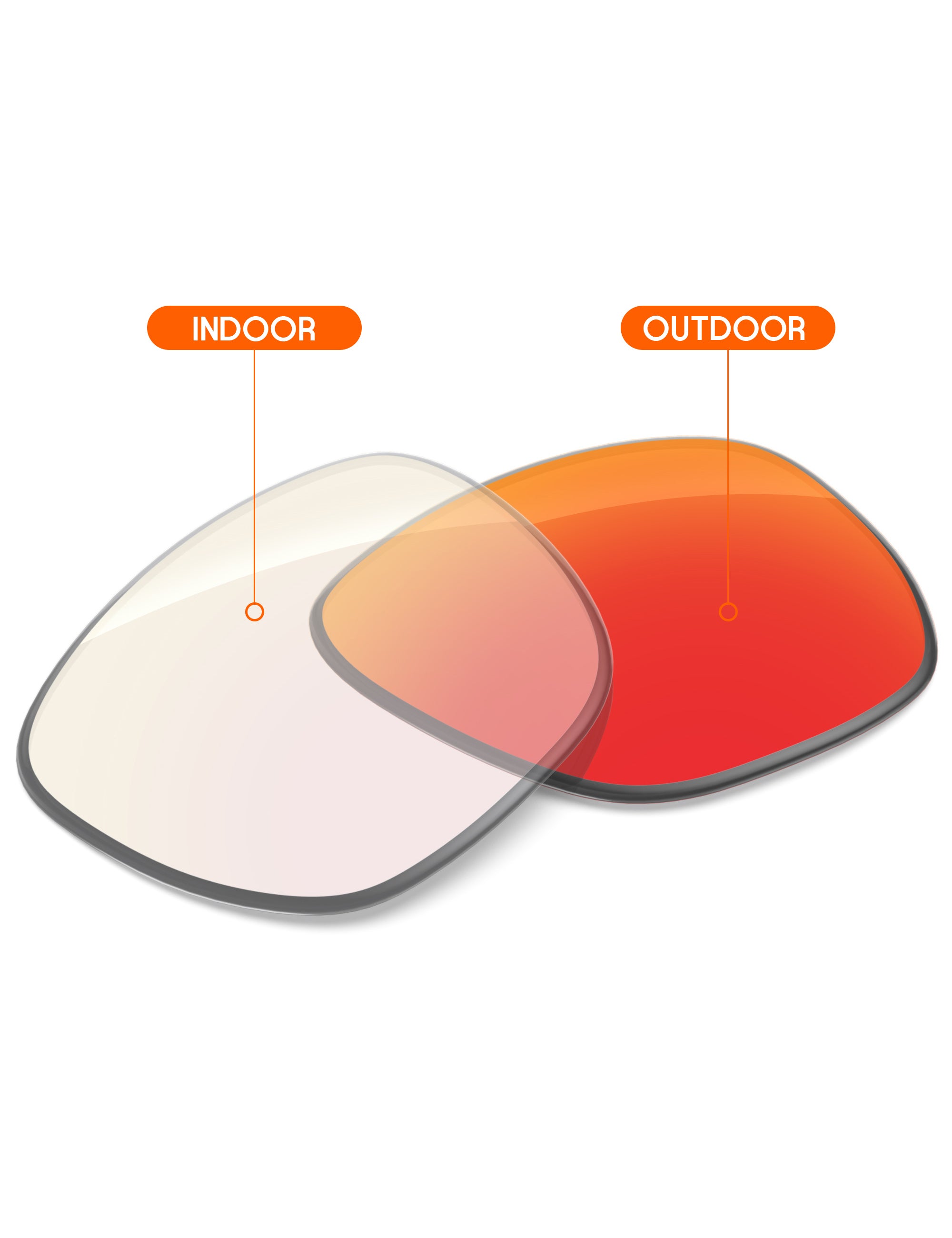 Fire Red FlashMirror™ Photochromic-Non-Polarized