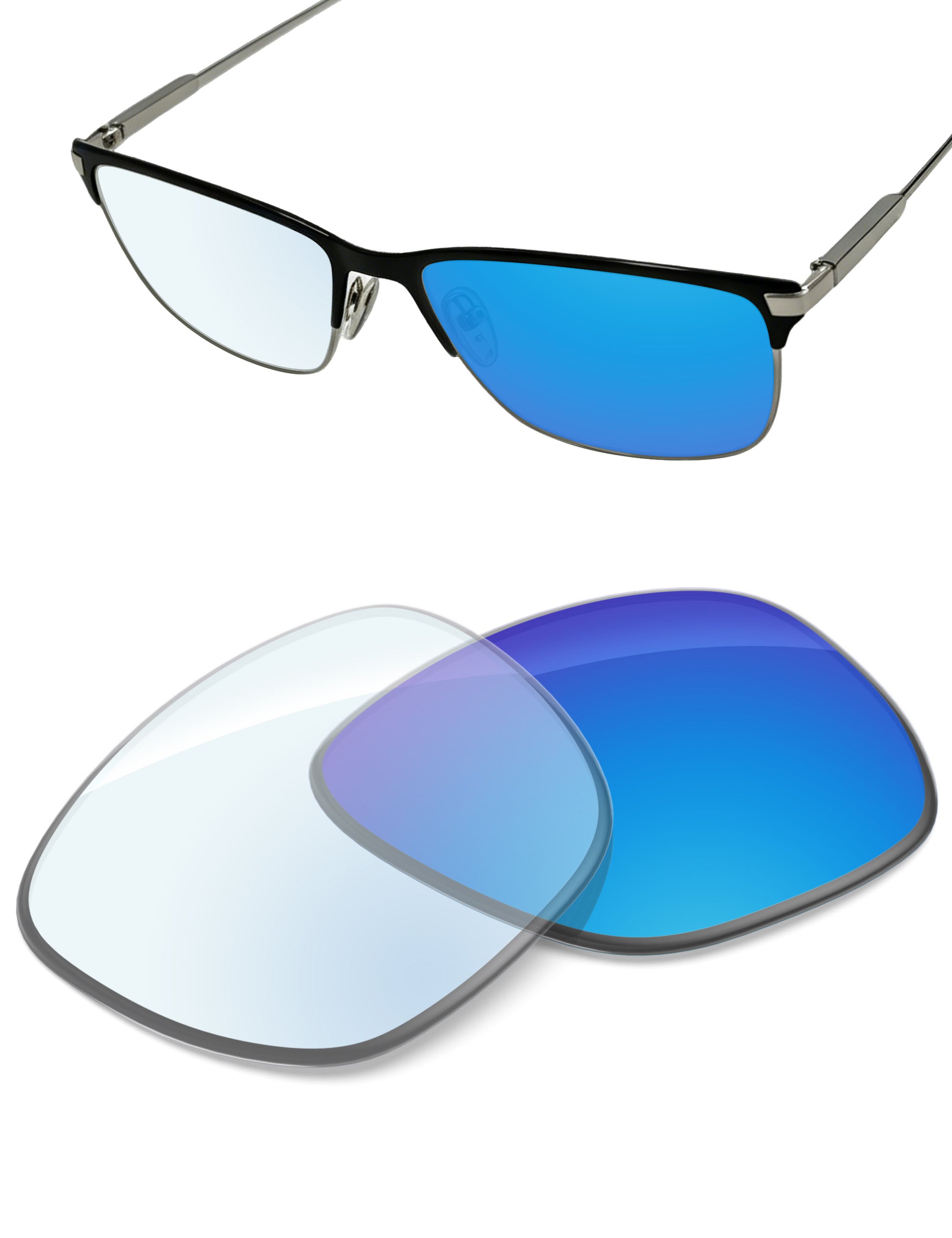 Sky Blue FlashMirror™ Photochromic-Non-Polarized