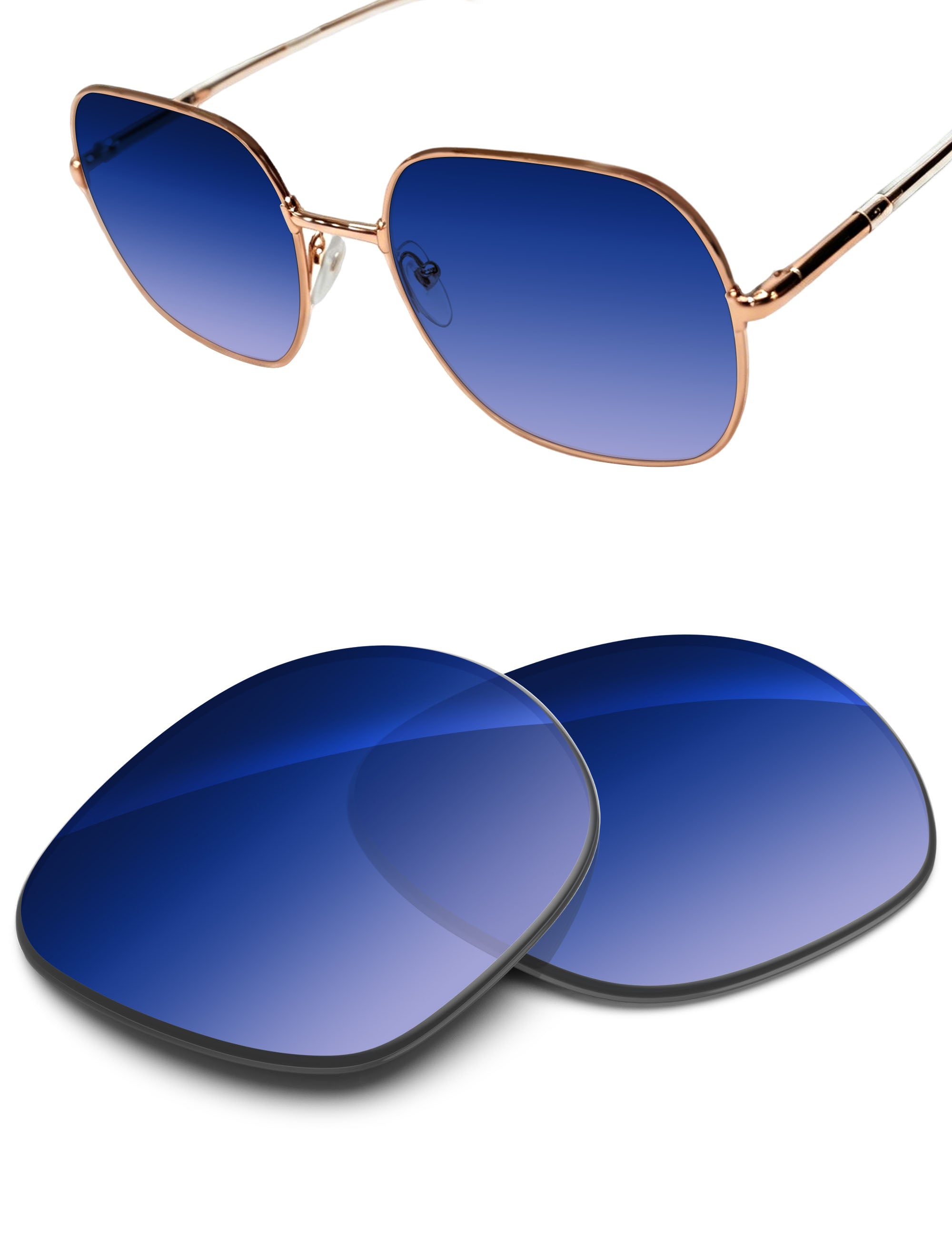 Aqua Blue Gradient-Non-Polarized