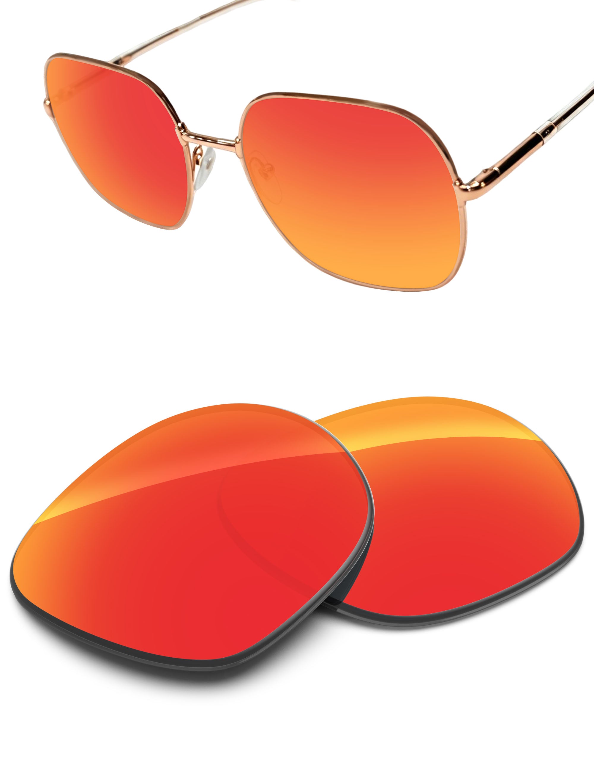 Fire Red FlashMirror™-Non-Polarized