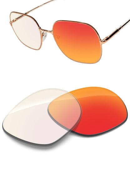 Fire Red FlashMirror™ Photochromic-Non-Polarized