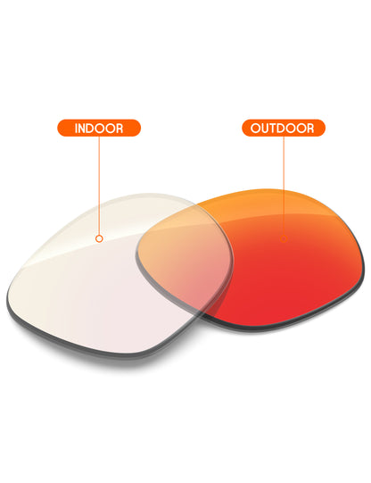 Fire Red FlashMirror™ Photochromic-Non-Polarized
