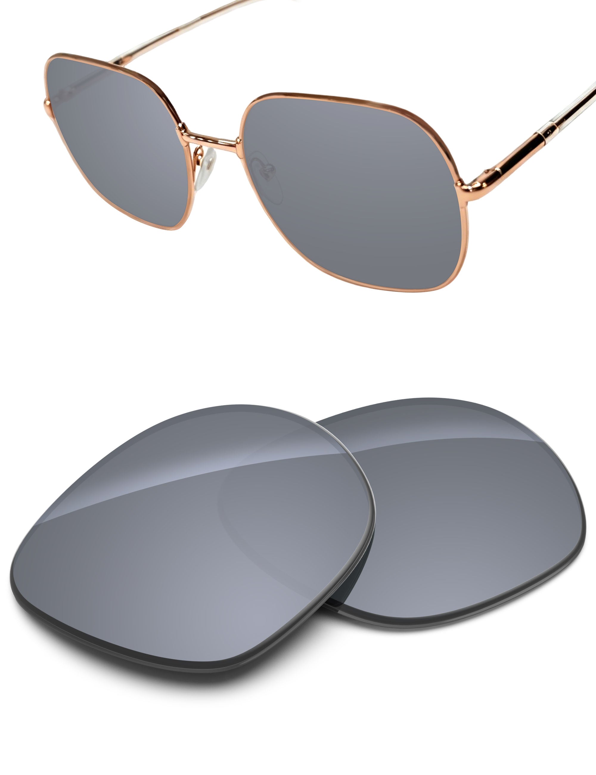 Silver Metallic FlashMirror™-Non-Polarized