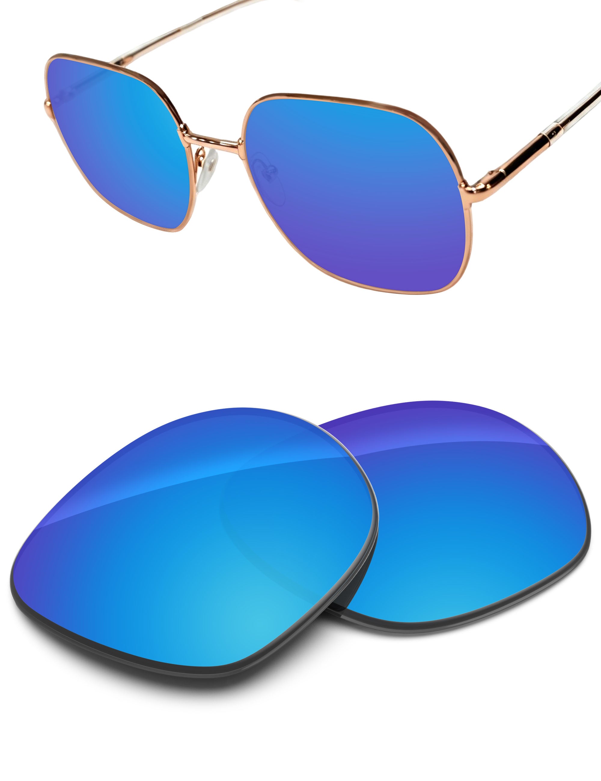 Sky Blue FlashMirror™-Non-Polarized